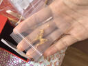 中國(guó)黃金（CHINA GOLD）黃金項(xiàng)鏈女999足金蝴蝶結(jié)流蘇項(xiàng)鏈七夕情人節(jié)生日禮物送女友老婆 蝴蝶結(jié)流蘇項(xiàng)鏈 約3.7g【玫瑰禮盒】 曬單實(shí)拍圖