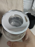代璽玻璃水杯大容量男女士茶杯茶水分離泡茶杯高硼硅耐熱便攜墩墩杯子 單層玻璃杯-鉆石蓋+雙杯套 500ml 曬單實拍圖