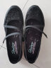 Skechers斯凯奇女士复古玛丽珍休闲鞋蕾丝图案单鞋100022 黑色 36.5 实拍图
