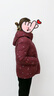 雋狐中老年羽絨服女短款媽媽冬裝加厚大碼小個(gè)子老人奶奶太太冬季外套 紫紅 XL 【推薦106-120斤】 曬單實(shí)拍圖