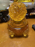 MOREISAN琉璃聚寶盆擺件中式輕奢創(chuàng)意家居辦公室客廳玄關(guān)鼎擺件送朋友送長輩喬遷開業(yè)禮品 大號金琥色琉璃祥龍開運(yùn) 曬單實(shí)拍圖