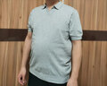 FULL MONTY男士POLO衫V領(lǐng)針織POLO休閑商務(wù)純棉翻領(lǐng)短袖T恤夏季款 灰色8120 XL 曬單實(shí)拍圖