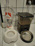 SUPERDESIGN寵物自動飲水器狗狗水碗貓狗用品貓咪喝水盆狗飲水機(jī)瓶立式喂水碗 瓷白 犬貓通用 曬單實拍圖