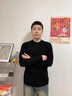 皮爾卡丹（pierre cardin）一體絨高級感圓領(lǐng)毛衣中年男士裝秋冬季款加絨加厚保暖打底針織衫 官方旗艦店 半高領(lǐng)-蘭色 加厚 100%抗起球 XL 【體重135-150斤】 曬單實(shí)拍圖