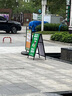 WEiBi鐵質(zhì)海報(bào)架落地折疊廣告展示架戶外立式宣傳手提展板架防風(fēng)展架 雙面翻蓋款60x90CM【不含板】 曬單實(shí)拍圖
