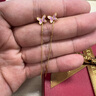 牧笛黃金琺瑯蝴蝶耳釘足金999長(cháng)款流蘇耳線(xiàn)靈動(dòng)24K硬金耳環(huán)禮物養耳棒 足金蝴蝶耳線(xiàn)【送品牌禮盒】【重約1.23g】 曬單實(shí)拍圖