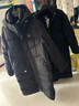 FILA FUSION斐樂(lè )潮牌長(cháng)款羽絨服男冬季新款寬松保暖連帽外套 正黑色-BK XL 180/100A 曬單實(shí)拍圖