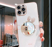 卓昇蘋(píng)果13手機(jī)殼女款蝴蝶結(jié)補(bǔ)妝鏡子iPhone13promax軟硅膠防摔鏡頭全包邊13mini網(wǎng)紅ins 蘋(píng)果13promax【典雅白】蝴蝶結(jié)鏡子 曬單實(shí)拍圖