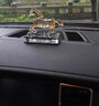 都爵族（dojoz）水晶一鹿平安汽車擺件車載擺件創(chuàng)意高檔工藝品車內(nèi)飾品擺件保平安 粉紅色 曬單實(shí)拍圖