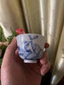 九土手繪青花品茗杯陶瓷仿古茶杯薄胎手作主人杯功夫茶具花卉單杯 款式一 曬單實(shí)拍圖