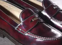 玩累了的孩子·Loafers牛皮固特異復古手工皮鞋英倫男士休閑樂(lè )福鞋子 開(kāi)邊珠牛皮-酒紅(389#) 39 曬單實(shí)拍圖