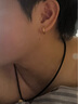 銘揚飾海 18K黃金白金耳環(huán)男女單只耳圈潮流高級感不規(guī)則圓圈素圈耳釘耳飾 【單只】18K金黃金耳圈+證書 曬單實拍圖