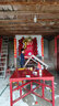 啟芽女寶寶一歲生日禮服公主裙春夏蛇年紅色嬰兒中式國(guó)風(fēng)裙子抓周周歲 中式公主裙送頭飾-春秋款 80 身高70-78厘米，體重17-20斤 曬單實(shí)拍圖