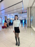 莫代爾打底衫女式秋冬氣質(zhì)半高領(lǐng)莫代爾修身長袖優(yōu)雅風(fēng)時尚上衣秋衣T恤 白色 均碼80-130 曬單實(shí)拍圖