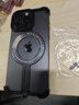 Eary【無(wú)邊框裸感】適用蘋(píng)果iPhone16promax手機殼異形金屬骨架保護套鏤空散熱超薄防摔磁吸支架新款 黑色【旋轉支架/無(wú)框裸感/磁吸充電】 iPhone 16 Pro Max 曬單實(shí)拍圖