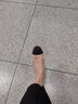 百田森 PETINSON羊皮淺口單鞋女新款拼色小香風(fēng)舒適真皮鞋 杏色/黑色 39 曬單實(shí)拍圖