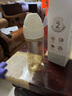 Grosmimi原裝進(jìn)口格羅咪咪新生嬰兒防脹氣奶瓶仿真母乳液態(tài)硅膠嘴PPSU耐摔 小熊白（適合3-5-6月+） 300ml 曬單實(shí)拍圖