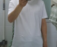 布先生春夏季短袖T恤男士纯棉小白T纯色内搭打底衫 白色 L/175  实拍图
