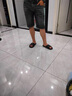 柏銘臣直筒牛仔短褲男潮牌休閑百搭水洗5分中褲夏季薄款彈力寬松五分褲 黑灰色 31【建議125-135斤】 曬單實(shí)拍圖