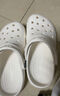 crocs卡駱馳洞洞鞋男鞋經(jīng)典戶外涉水溯溪鞋輕便透氣沙灘涼拖鞋女10001 10001-100/白色/無智必星 36 -37 曬單實拍圖