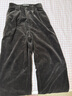 moussy 新品燈芯絨軟糯闊腿休閑褲女028GAZ30-6300 060棕色 M 曬單實(shí)拍圖