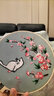 東方美繡 新款刺繡diy手工自繡印花創(chuàng)意繡品初學者古風絲帶繡蘇繡團扇繡花自己制作手工刺繡DIY材料包 朝花夕拾材料包+20CM仿竹繡繃 曬單實拍圖