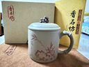 香石坊宜興原礦紫砂杯純手工茶具泡茶杯紫砂壺茶杯辦公杯太湖石趣 410ml 蟹殼青410ml 曬單實(shí)拍圖