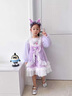 G.duck時(shí)尚裙子女童公主裙秋冬連衣裙三麗鷗衣服兒童洛麗塔庫洛米春夏 紫色庫洛米 100碼建議身高90-100cm3-4歲 曬單實(shí)拍圖