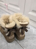 UGG秋季女士平底經(jīng)典休閑蝴蝶結短靴雪地靴1016501CHE|栗色36 曬單實(shí)拍圖