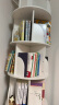 村田稻夫 旋转书架 360度书架落地学生创意置物书柜家用多层书本收纳架 白色6层 实拍图