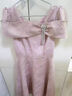 蘭卡·羅妮高端藝考晚禮服女粉色小個(gè)子法式小眾訂婚連衣裙伴娘服平時(shí)可穿  粉紅色 M(建議96-105斤） 曬單實(shí)拍圖
