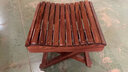廣唐 紅木家具 非洲花梨（學(xué)名：刺猬紫檀）折疊馬扎戶(hù)外釣魚(yú)凳小椅子便攜釣魚(yú)凳實(shí)木小板凳家用小凳子結實(shí) 釣魚(yú)凳一張 曬單實(shí)拍圖