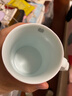 景德鎮官方創(chuàng  )意陶瓷馬克杯影青雕刻水杯高溫白瓷家用咖啡杯高檔生日禮物 影青雕刻美式咖啡杯 曬單實(shí)拍圖