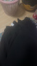 ZXEGI高檔100%桑蠶絲小碎花順紆縐真絲半身裙顯瘦減齡百搭裙子女夏 黑色 均碼 松緊腰 曬單實(shí)拍圖