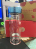 希諾（heenoor） 希諾玻璃杯鈦抗菌杯抗菌率99%雙層防燙商務(wù)水杯健康安全泡茶杯子 XN-T961L純凈冰川-390ml 曬單實(shí)拍圖