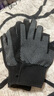 手套男女露指手套開(kāi)車(chē)騎行尼龍觸屏防滑耐磨園藝快遞分揀釣魚(yú)騎行 【黑色半指手套】 1雙 曬單實(shí)拍圖
