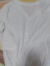 秋水伊人百搭气质休闲针织T恤女夏季新款修身薄款衫上衣潮休闲半袖T恤女 本白 XL 实拍图