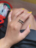 芊芽可轉動(dòng)情侶戒指韓版時(shí)尚裝飾男女個(gè)性網(wǎng)紅食指指環(huán)情人節禮物女友 美號7號 曬單實(shí)拍圖
