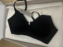 NEIWAI內外優(yōu)選網(wǎng)紗拼接貼合三角杯文胸內衣女無(wú)鋼圈無(wú)痕胸罩聚攏舒適 黑色 （店長(cháng)推薦） S 曬單實(shí)拍圖