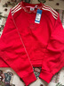 阿迪達斯衛衣女裝2026春季新款三葉草運動(dòng)服時(shí)尚百搭休閑針織圓領(lǐng)套頭衫 IX4228紅色新年款 M 曬單實(shí)拍圖