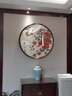 伯莎丹頓（BERTHA DENTON） 圓形刺繡手工掛畫(huà)新中式五福臨門(mén)蘇繡藝術(shù)壁畫(huà)玄關(guān)柿柿如意裝飾 事事如意 直徑80厘米圓形 曬單實(shí)拍圖