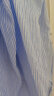 啄木鸟纯棉休闲衬衫女装23夏新款韩版时尚休闲百搭显瘦长袖衬衣上衣百搭 浅蓝色条纹 L 105-120 晒单实拍图
