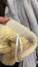 紅豆（Hodo）珊瑚絨睡衣女冬季抗靜電立領(lǐng)拉鏈開襟情侶加厚保暖男士外穿家居服 女士奶酪黃 160 曬單實拍圖