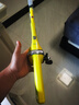 光威（GW）魚(yú)竿得樂(lè )二代一體式可折疊海竿套裝便攜式超短節釣魚(yú)竿拋竿漁具 1.15m 得樂(lè )二代（黃色） 曬單實(shí)拍圖