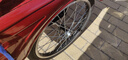 永久三輪車?yán)先四_踏腳蹬腳踩自行單車?yán)夏耆肆嚧叫⌒洼p便成人 80斗酒紅/減震雙鏈條-六級變速 曬單實拍圖