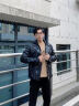 MACKAGE【明星同款】男士 MAGNUS可拆卸連帽機車(chē)休閑皮衣外套上衣情侶款 黑色 40 曬單實(shí)拍圖