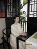 浮云堂·雅 」流鶯·中式禪意連衣裙女2025春夏中國風(fēng)寬松改良純色茶服 蠟白 M 曬單實(shí)拍圖