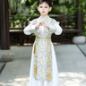 九能男童漢服秋季新款兒童古風(fēng)少爺高品質(zhì)俠客小王爺國學(xué)表演出服 江秋織金 130 適合120-130/23-27KG 曬單實(shí)拍圖