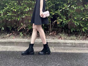 洛夢(mèng)希菲（ROMOHIPH）品牌黑色靴子女2025年春秋季新款馬丁靴韓系小踝靴瘦瘦靴 黑色單里 35 曬單實(shí)拍圖