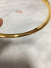 賽菲爾黃金手鐲女款足金999.9唯愛拉絲金鐲子時尚手飾送生日禮物 約17.95克 58mm 曬單實拍圖